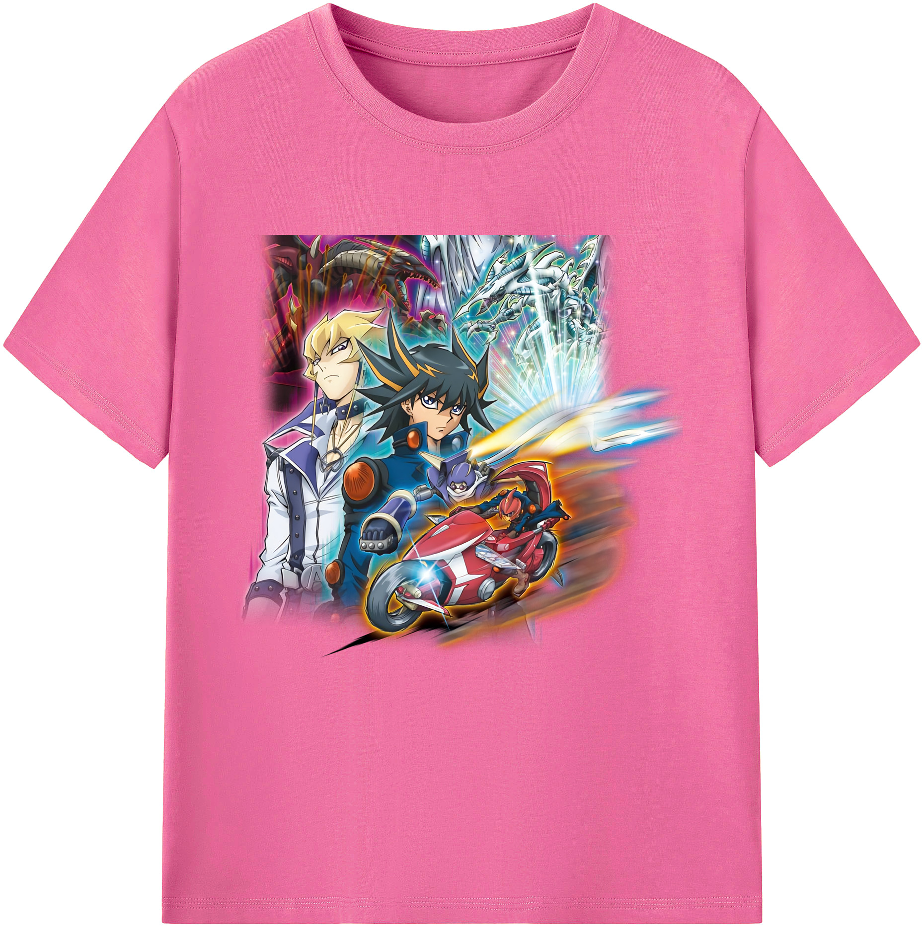 （画像用） 遊☆戯☆王 Yu-Gi-Oh! レディースカジュアルプリントTシャツ（綿100％）